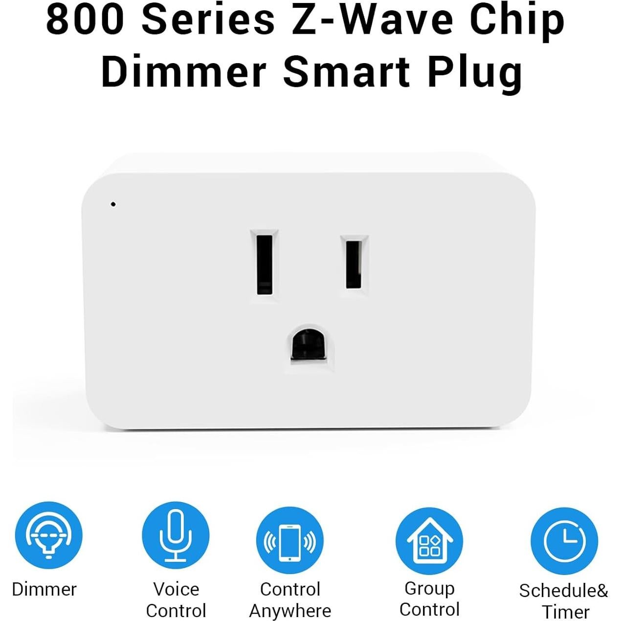 Enchufe Regulador Inteligente Z-Wave Nuevo One 800 Series 2 Pzs