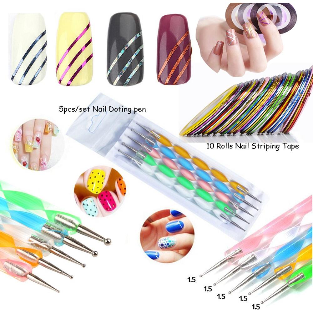 Kit de Estampado de Uñas LoveOurHome 4pc con Herramientas