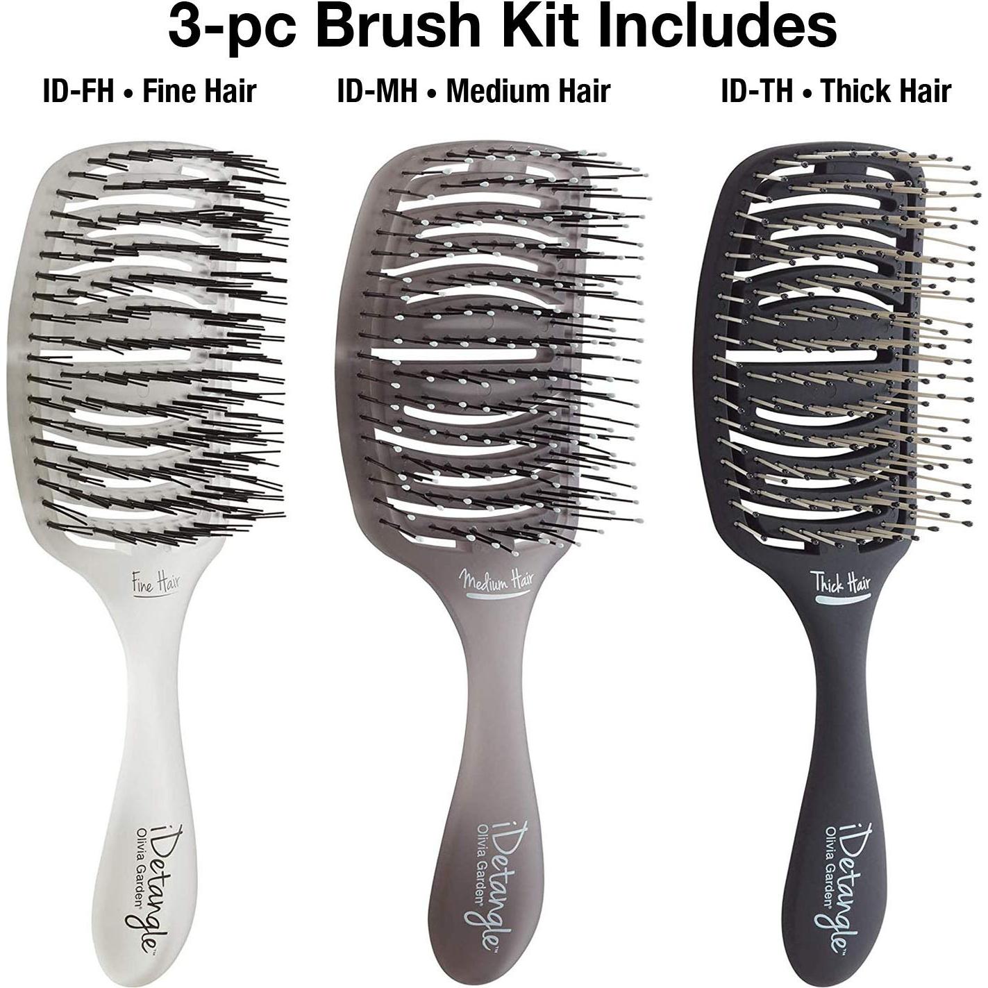 Cepillo para Cabello Olivia Garden iDetangle Doble Curva 30cm