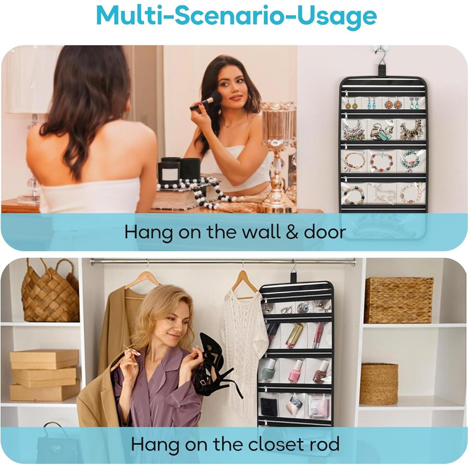 Organizador de Joyería Colgante MISSLO Plegable 14 Compartimentos