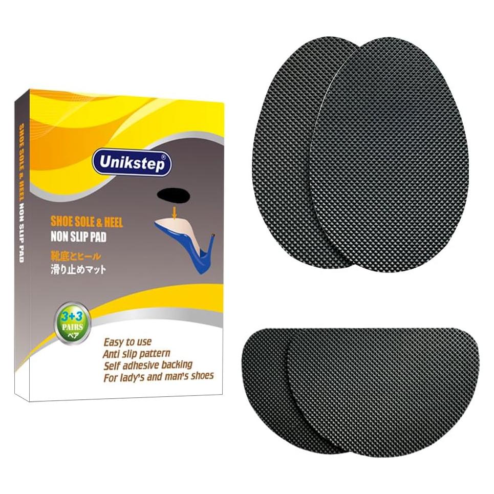 Almohadillas Antideslizantes UNIKSTEP 6 Pares Goma Negra