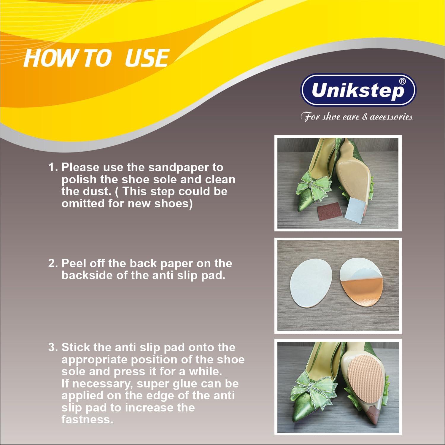 Almohadillas Antideslizantes UNIKSTEP 6 Pares Goma Negra