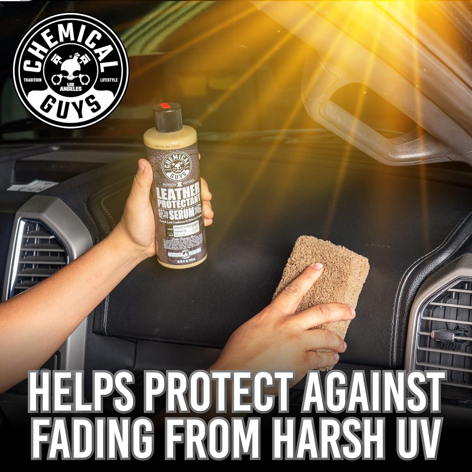 Kit de Cuidado de Cuero Chemical Guys HOL_113 - 5 Productos 16 oz