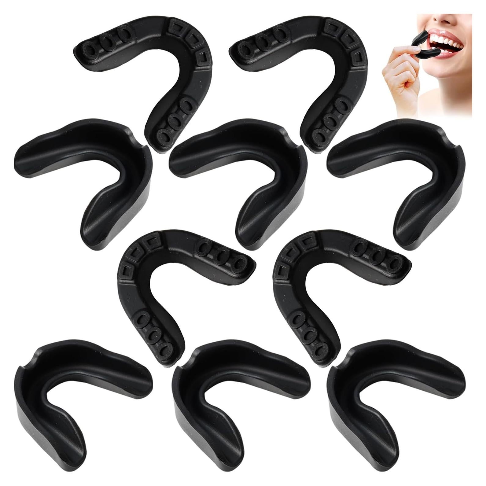 10 Protectores Bucales Deportivos CACASO para Niños - Negro