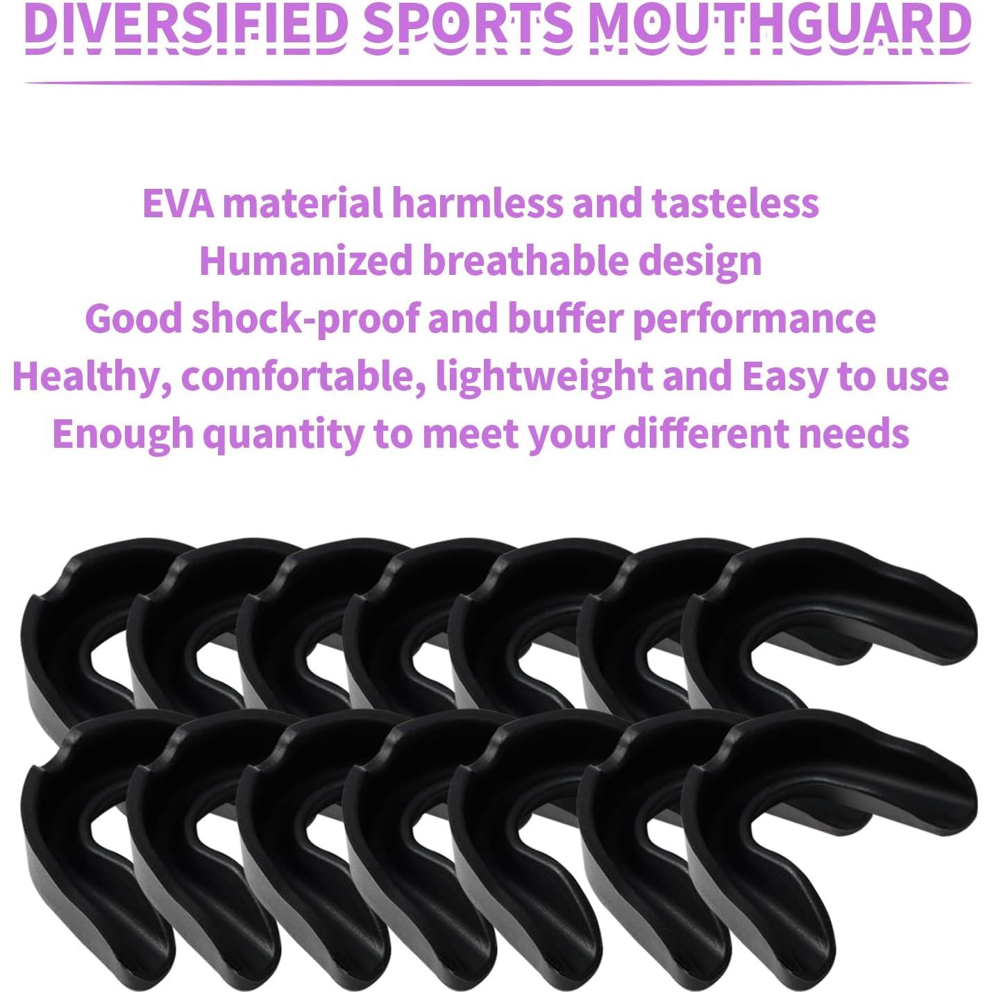 10 Protectores Bucales Deportivos CACASO para Niños - Negro