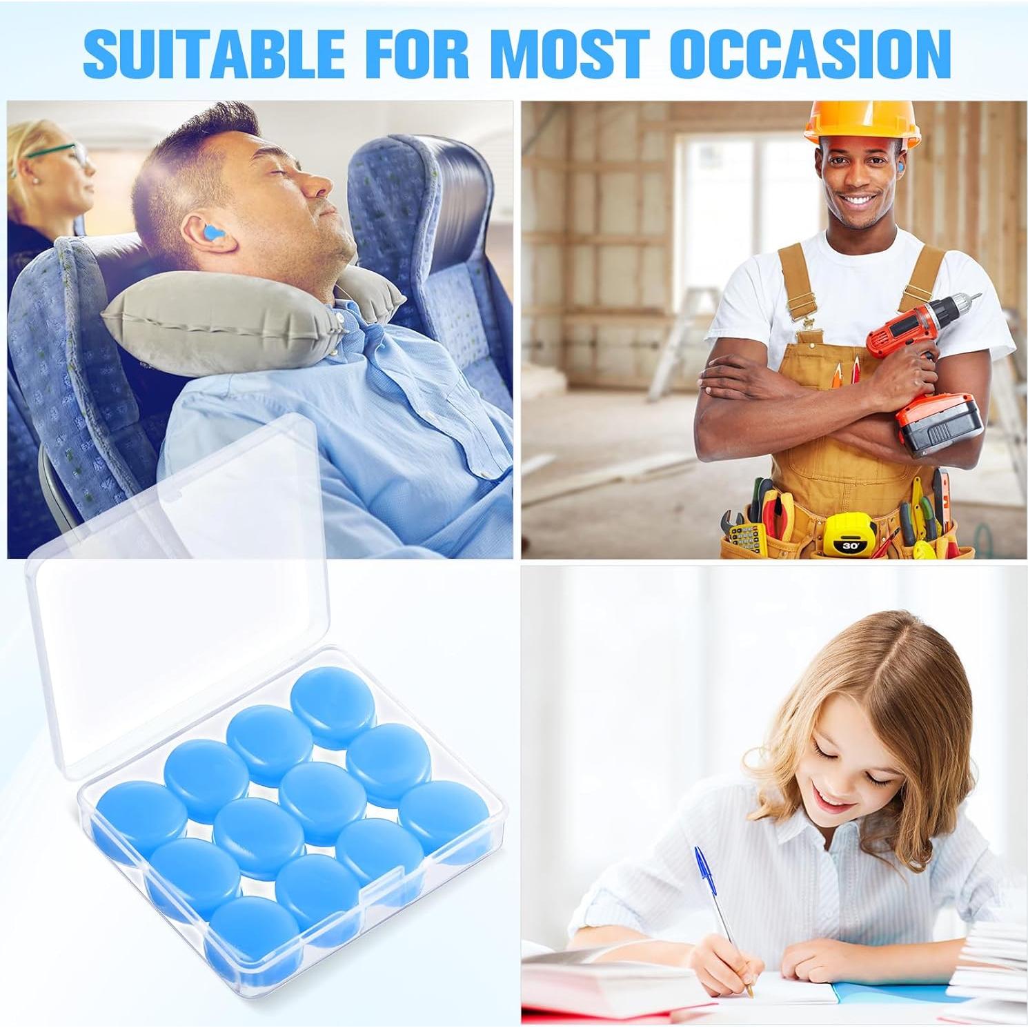 Tapones para Oídos Frienda 21 Pares Silicona Reutilizables 32dB