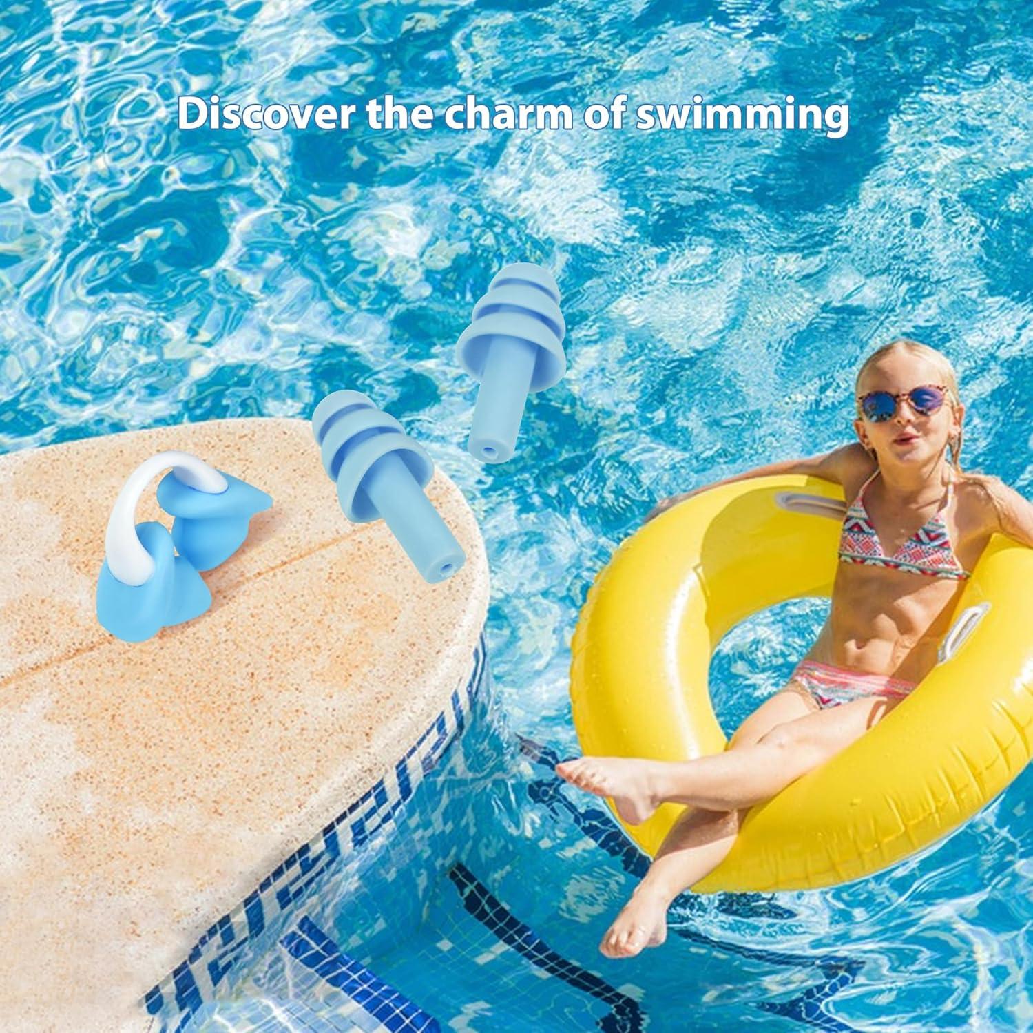 Clip nasal para nadar Baypify para niños 4-7 años azul