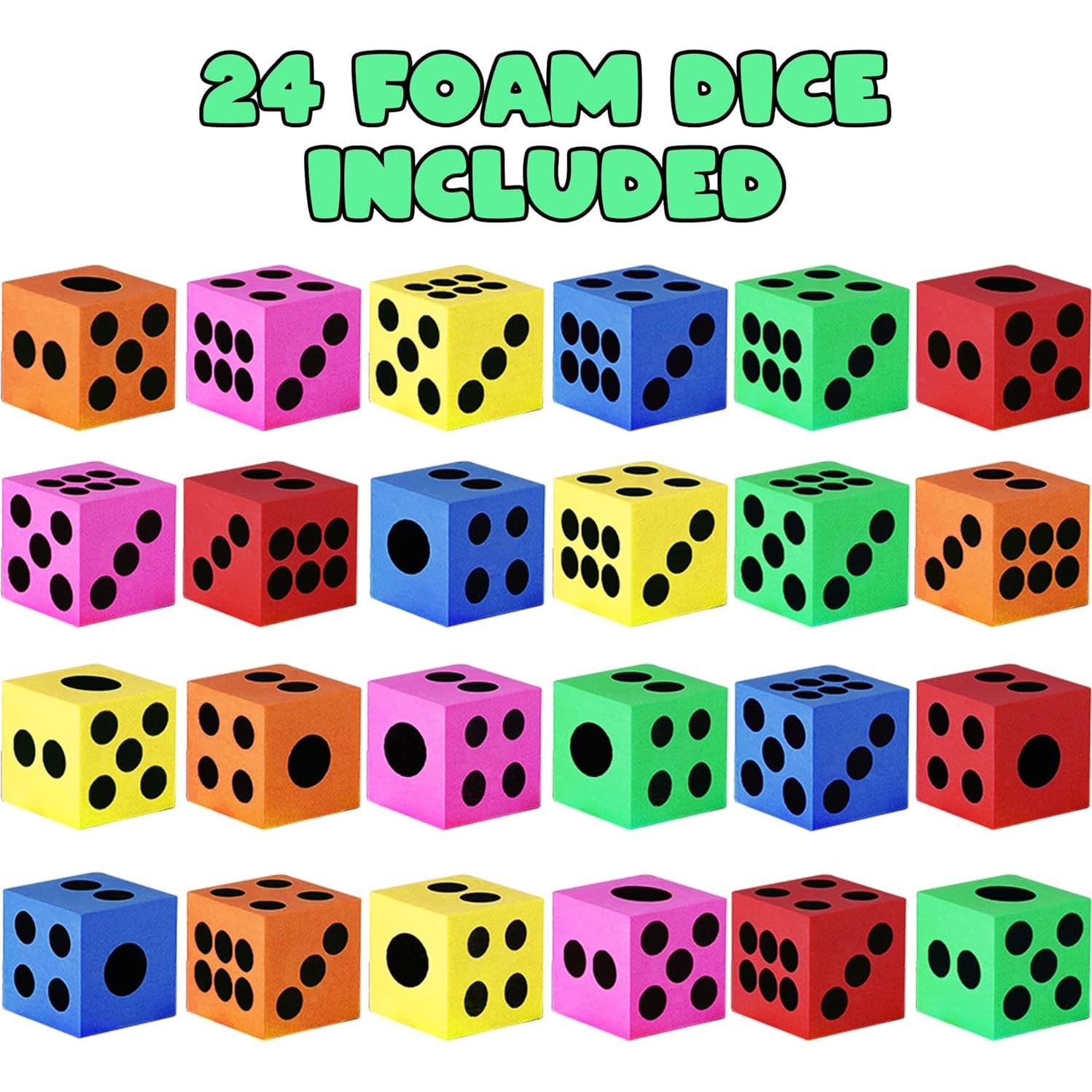 Juego de Dados de Espuma ArtCreativity - 24 Piezas 3.81 cm