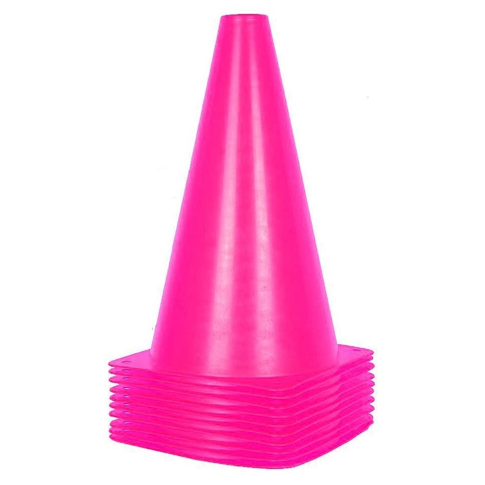 Conos de Entrenamiento Alyoen Rosa 22.86 cm - Paquete de 10