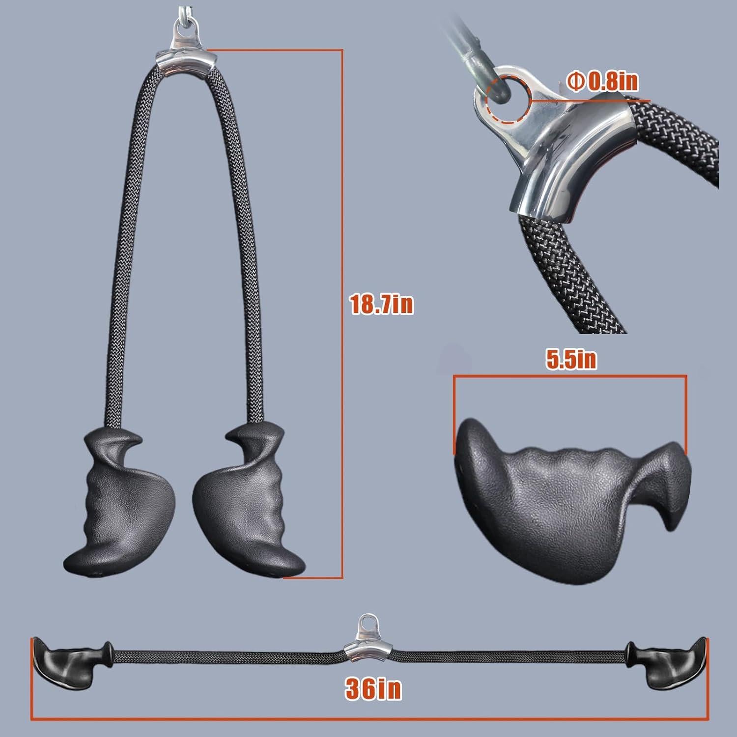 Cuerda de Tríceps Ergonómica SYL Fitness 36" Nylon Alta Resistencia