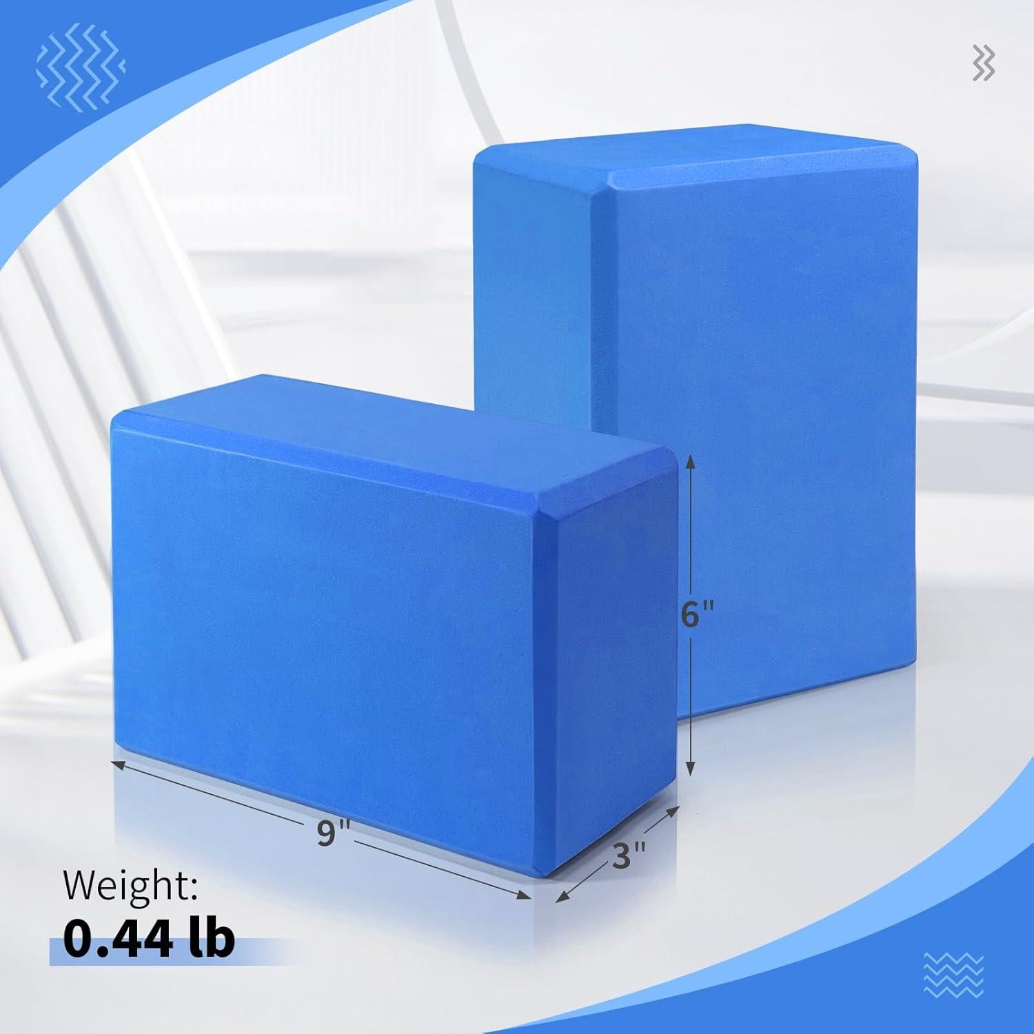 Bloques de Yoga Corsiampoo 2 Pack EVA Antideslizantes 22.86x15.24x7.62 cm