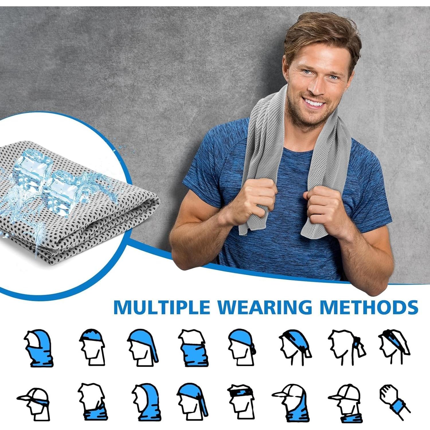 Paquete de 24 Toallas Enfriadoras PJPSAA 101.6x30.5cm Microfibra