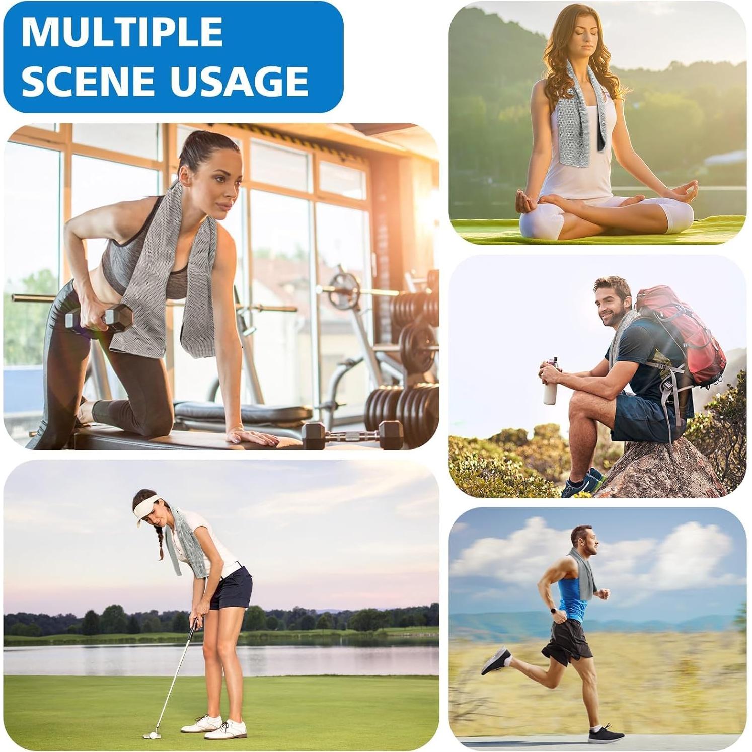 Paquete de 24 Toallas Enfriadoras PJPSAA 101.6x30.5cm Microfibra