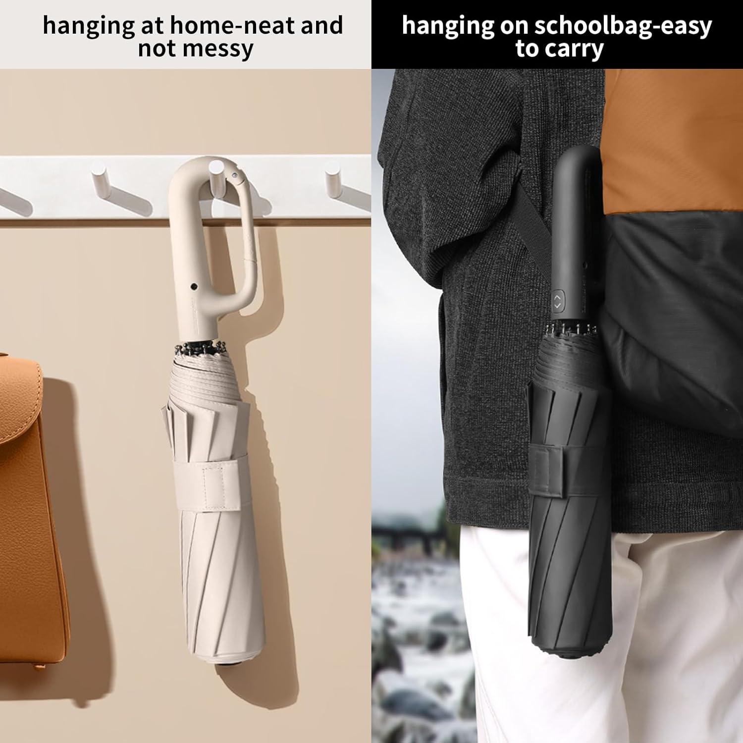 Paraguas Plegable Automático Mustarpicking 10 Varillas UV 50+