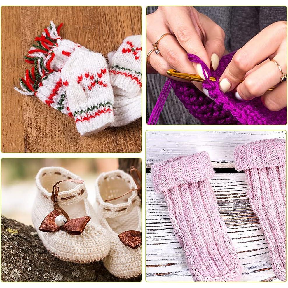 Kit de Ganchillos Ergonómicos Zlulary 116 Piezas con Bolsa