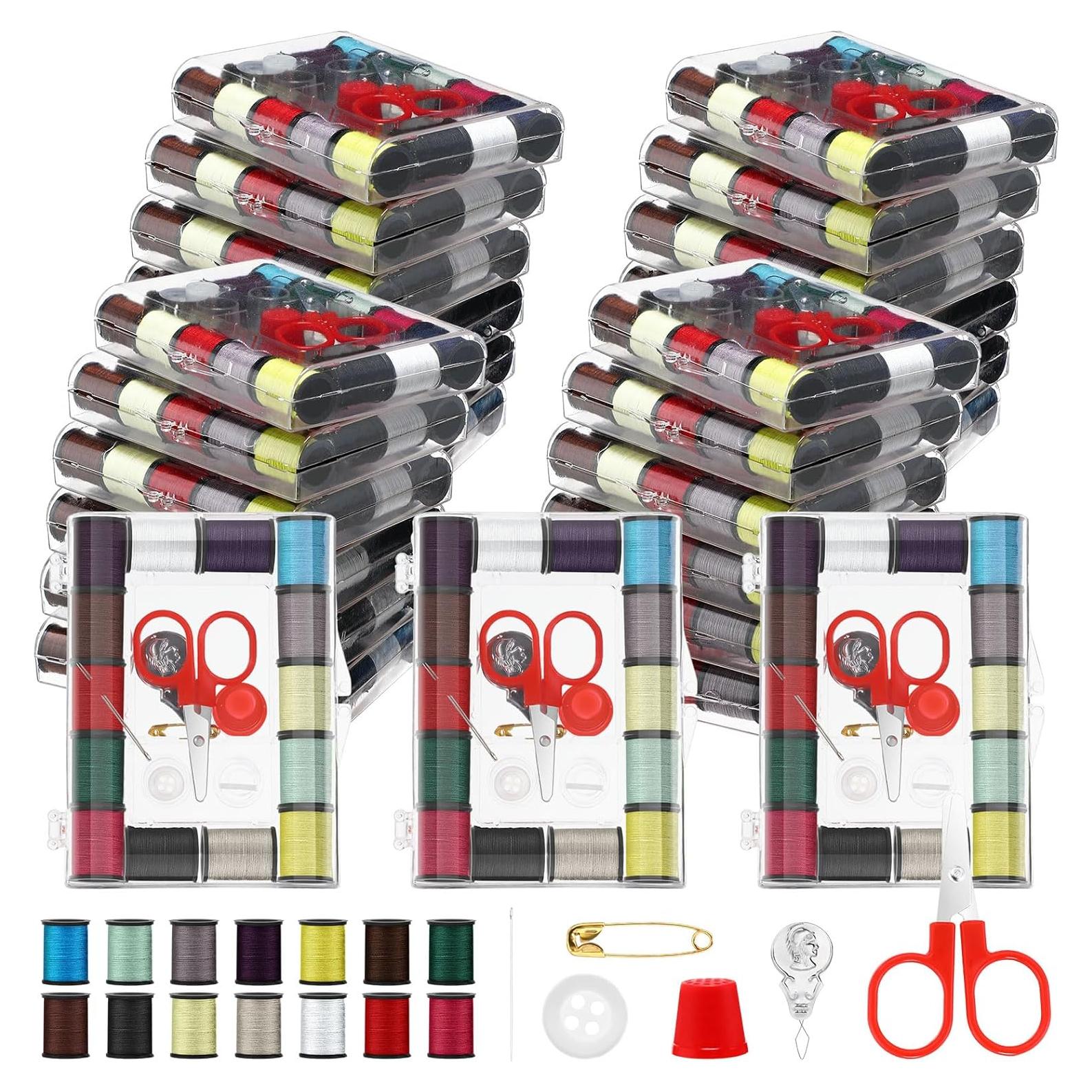 Kit de Costura Mini de Viaje FineCheer - 24 Paquetes Portátiles