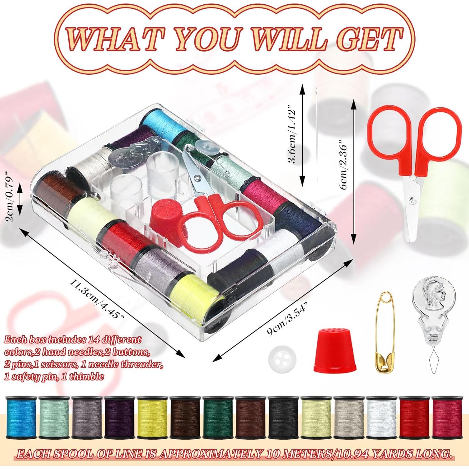 Kit de Costura Mini de Viaje FineCheer - 24 Paquetes Portátiles