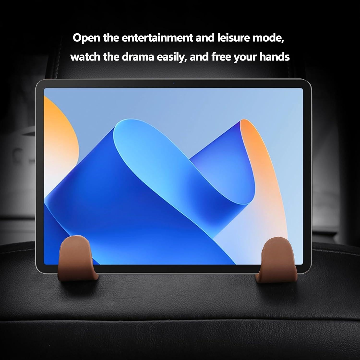 Ganchos para Reposacabezas de Automóvil Couslcd - 4 Piezas Negro