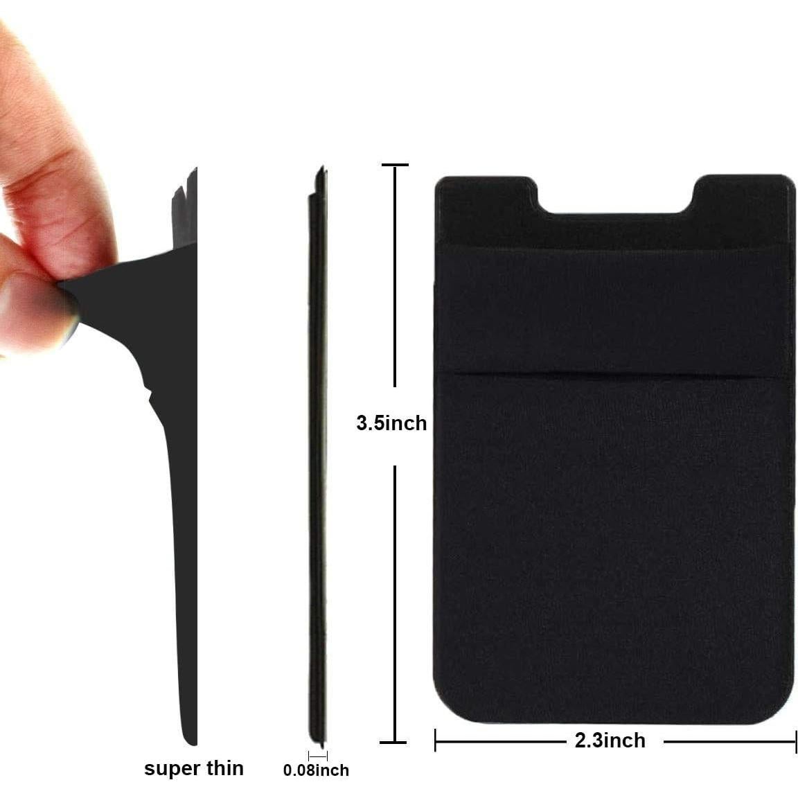 2Pack Soporte Adhesivo para Tarjetas Fulgamo - Negro