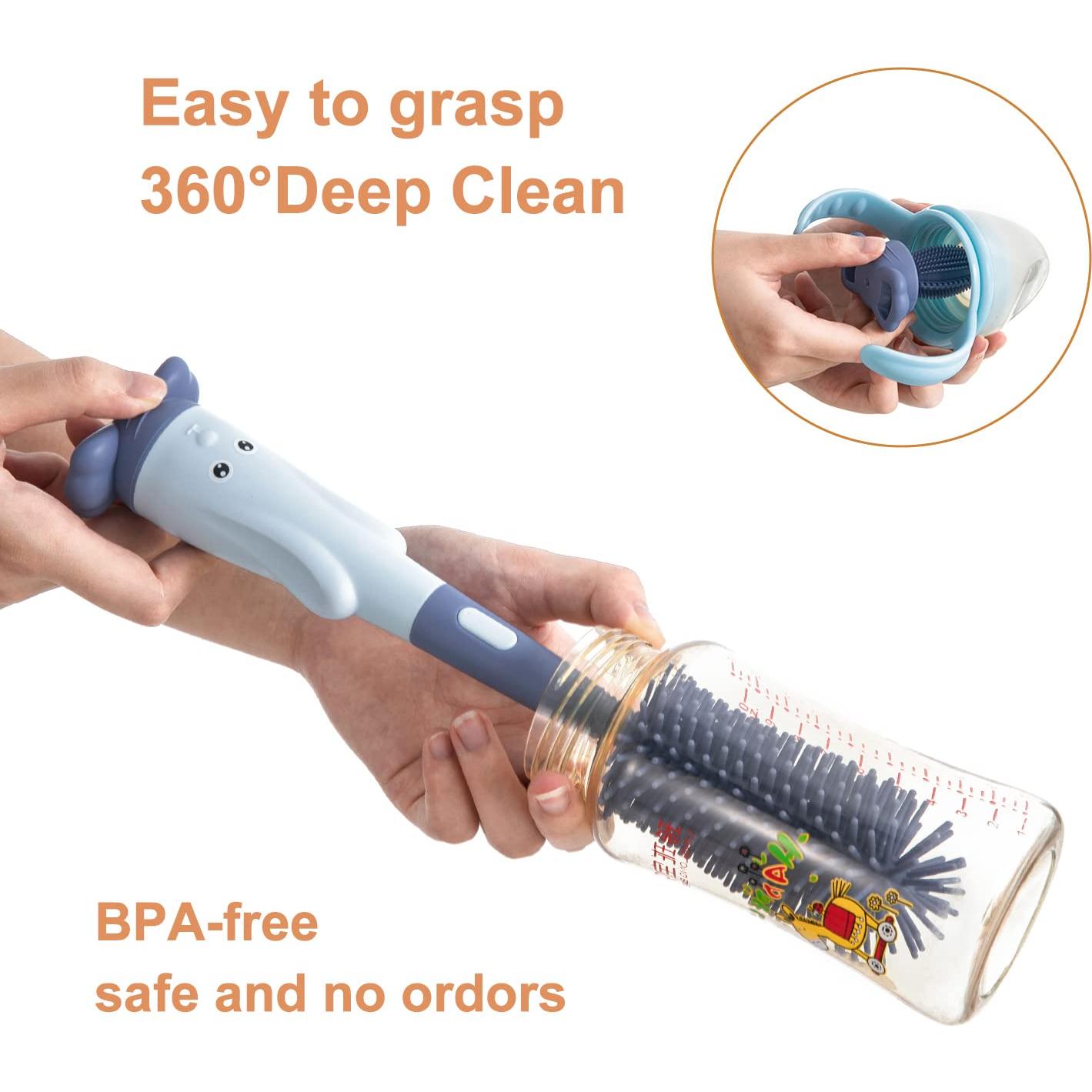 Cepillo de Limpieza para Botellas y Tazas Chemimoso Azul