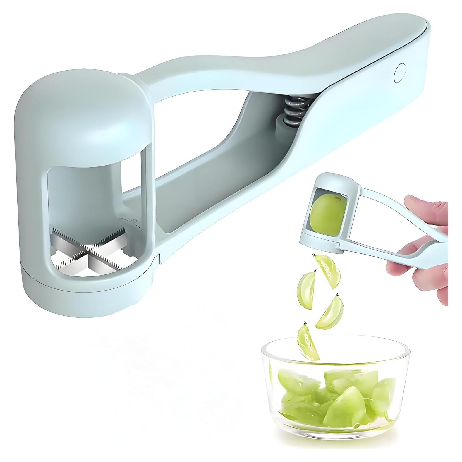 Cortador de Frutas Ergonómico Jingmiao para Niños - Azul