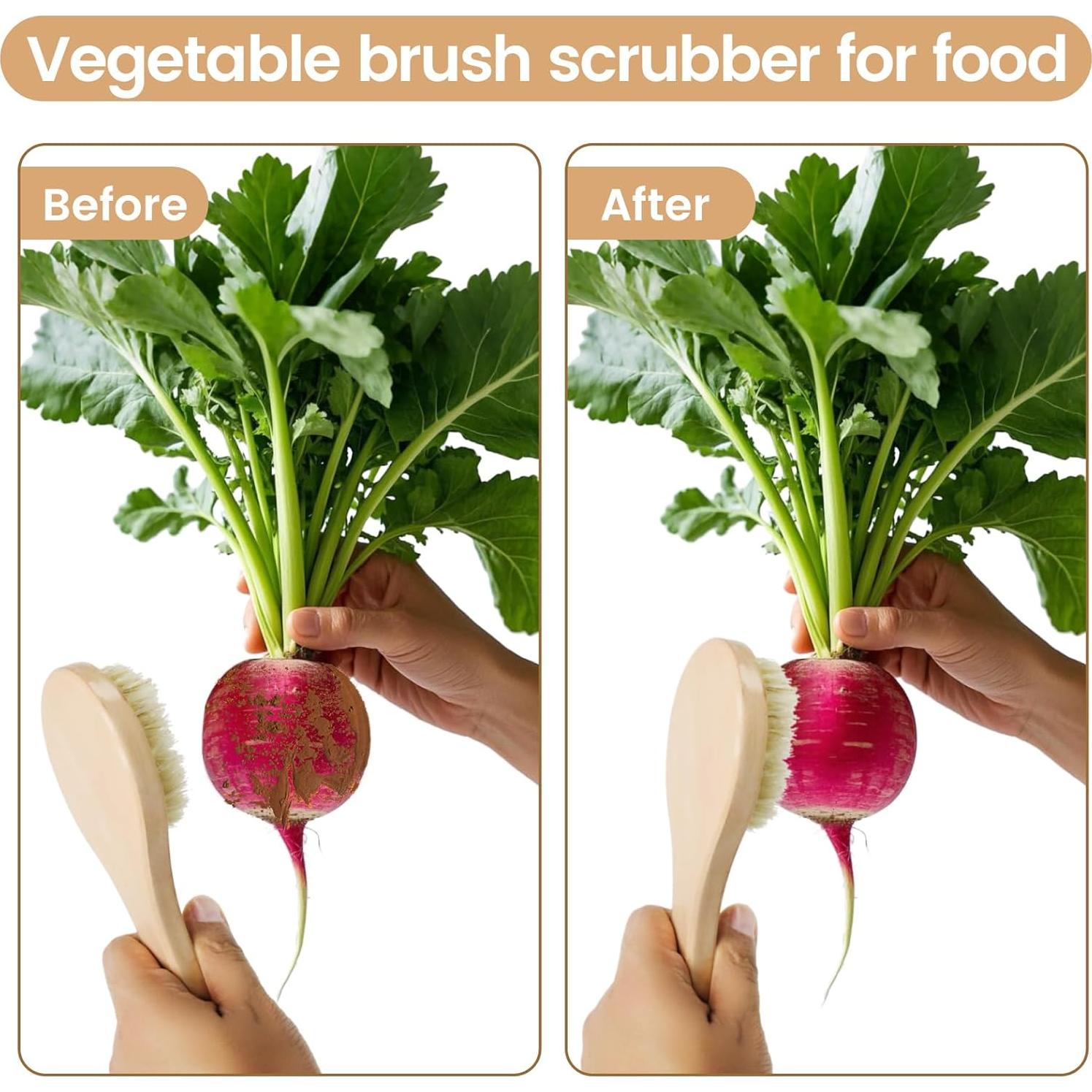 Cepillo de Verduras Aphrordity 20 cm Mango de Madera