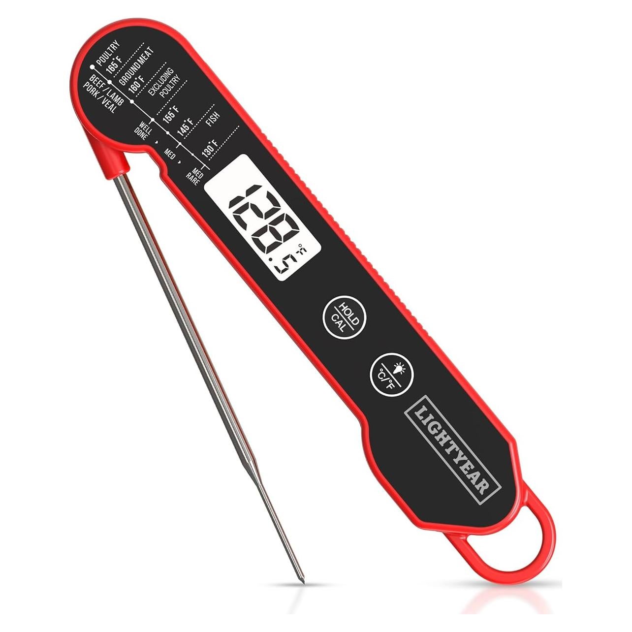 Termómetro de Carne Lightyear | Digital Inmediato IP65 Acero