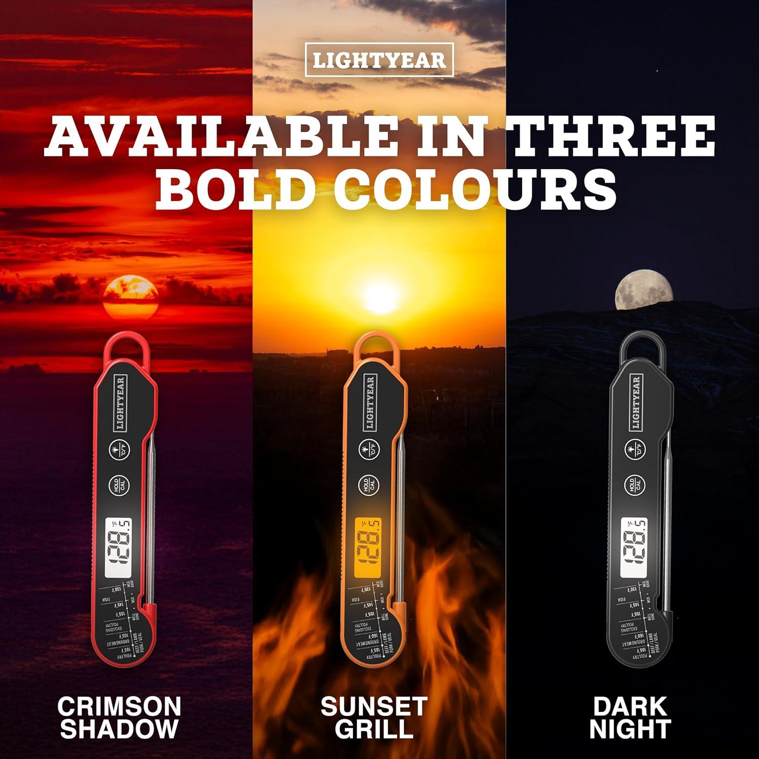 Termómetro de Carne Lightyear | Digital Inmediato IP65 Acero