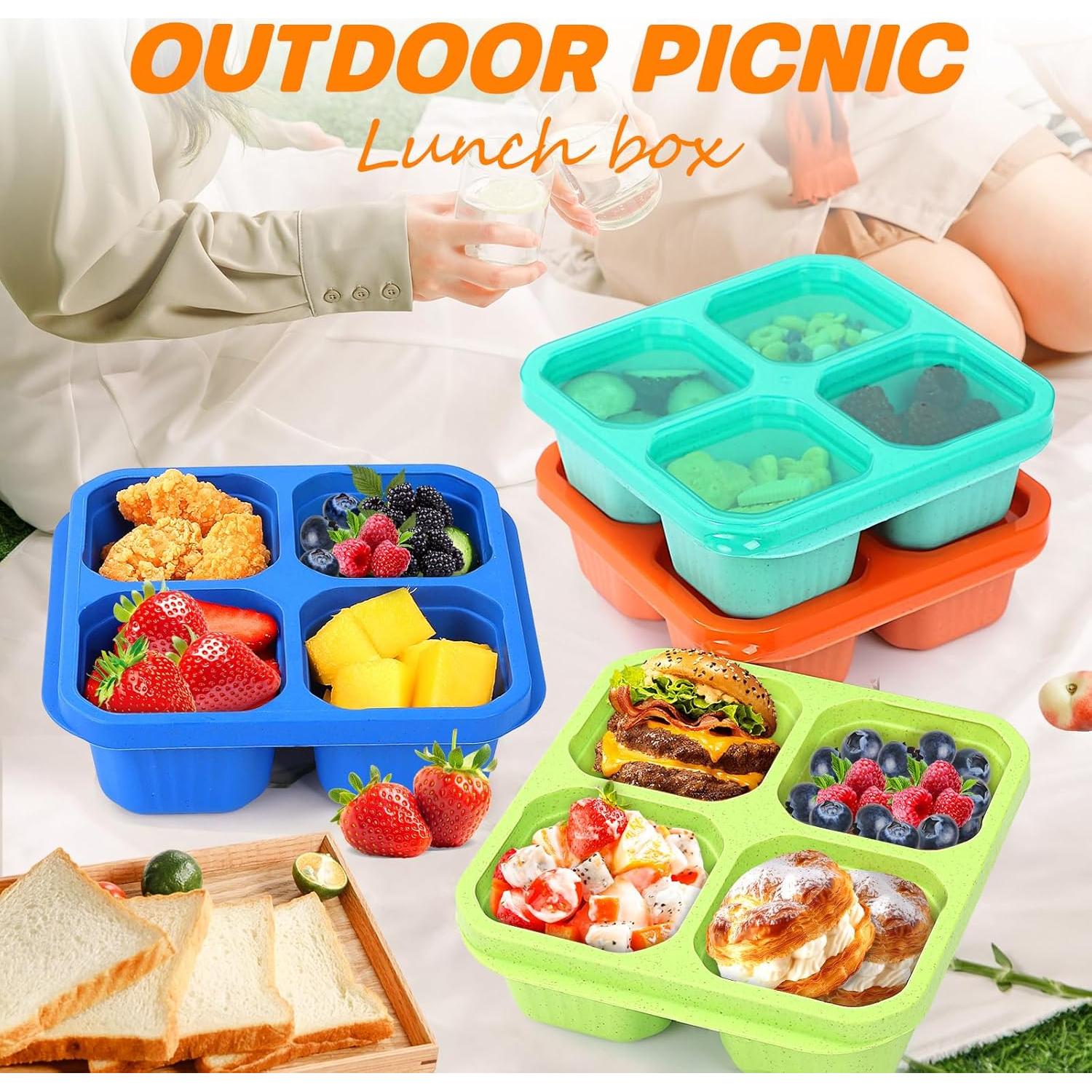 Juego de 4 Contenedores de Snack Buluker - Almacenamiento Comida