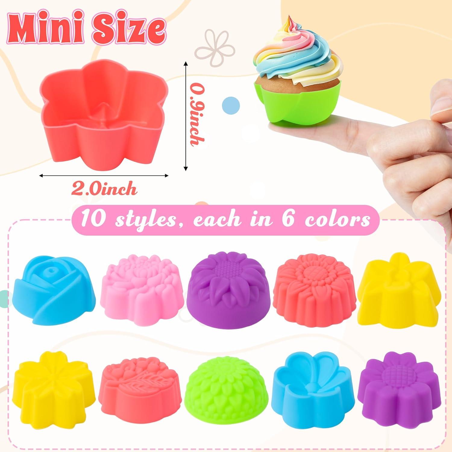 Mini Moldes de Silicona R HORSE 60 Piezas 5 cm Multicolor