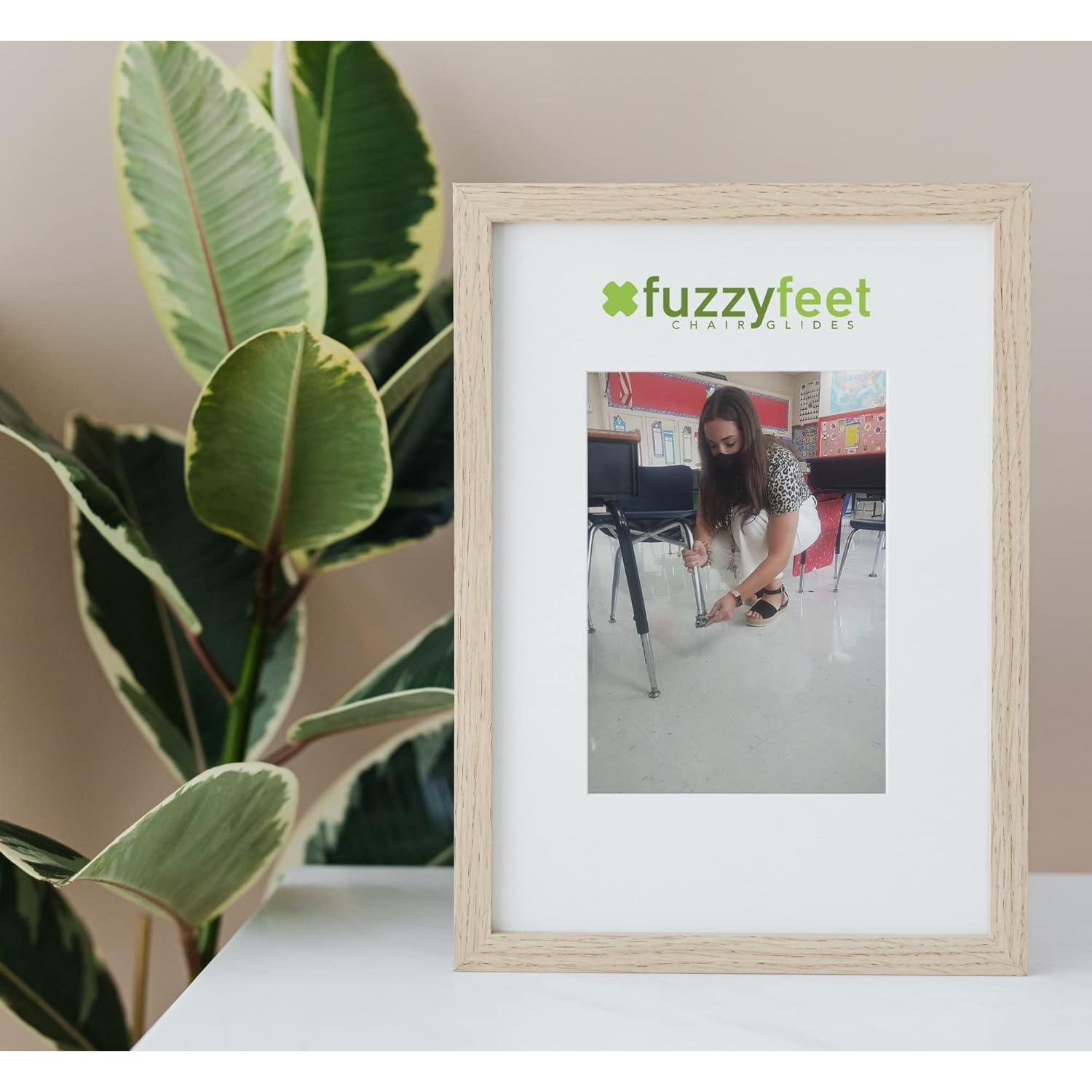 Deslizadores de Silla Fuzzy Feet 48 Unidades Antirrasguños