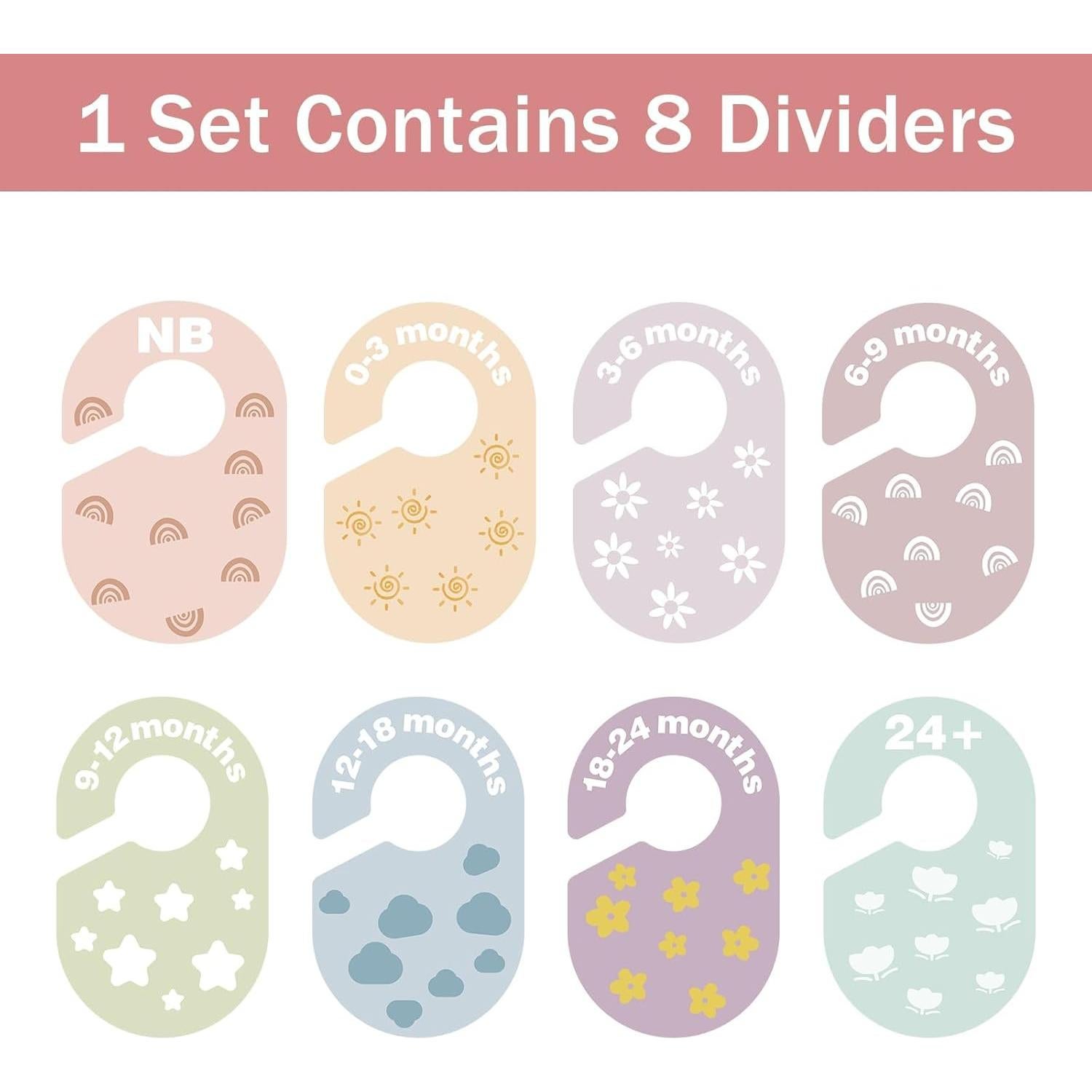 Divisores de Armario para Bebés Hepertise - 8 Piezas Organizador