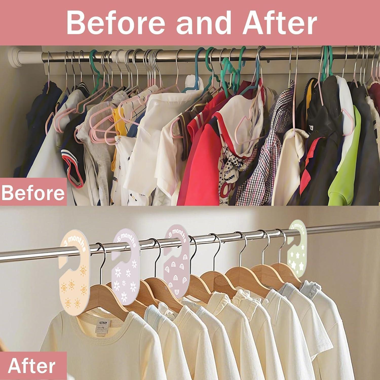 Divisores de Armario para Bebés Hepertise - 8 Piezas Organizador