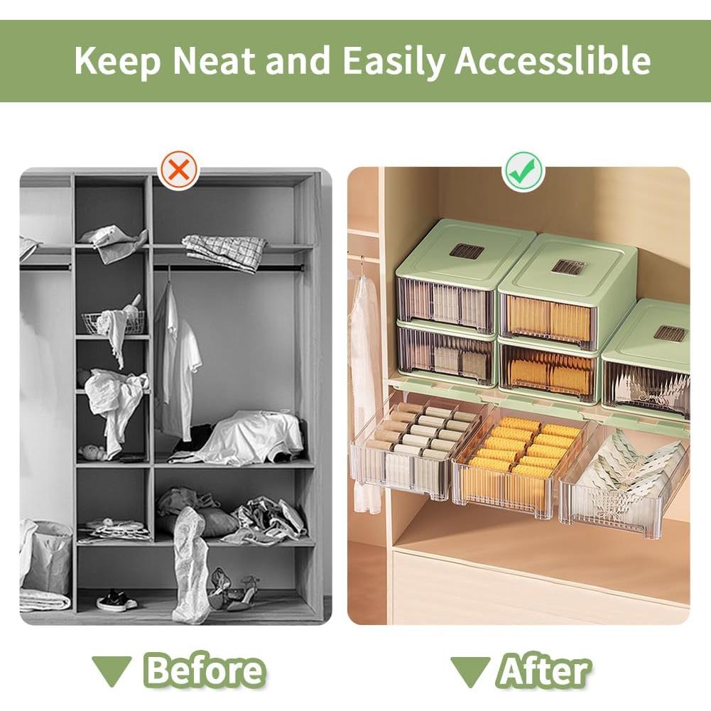 Organizador de Ropa Interior Miaocona Estilo Colgante Blanco 1 Celda