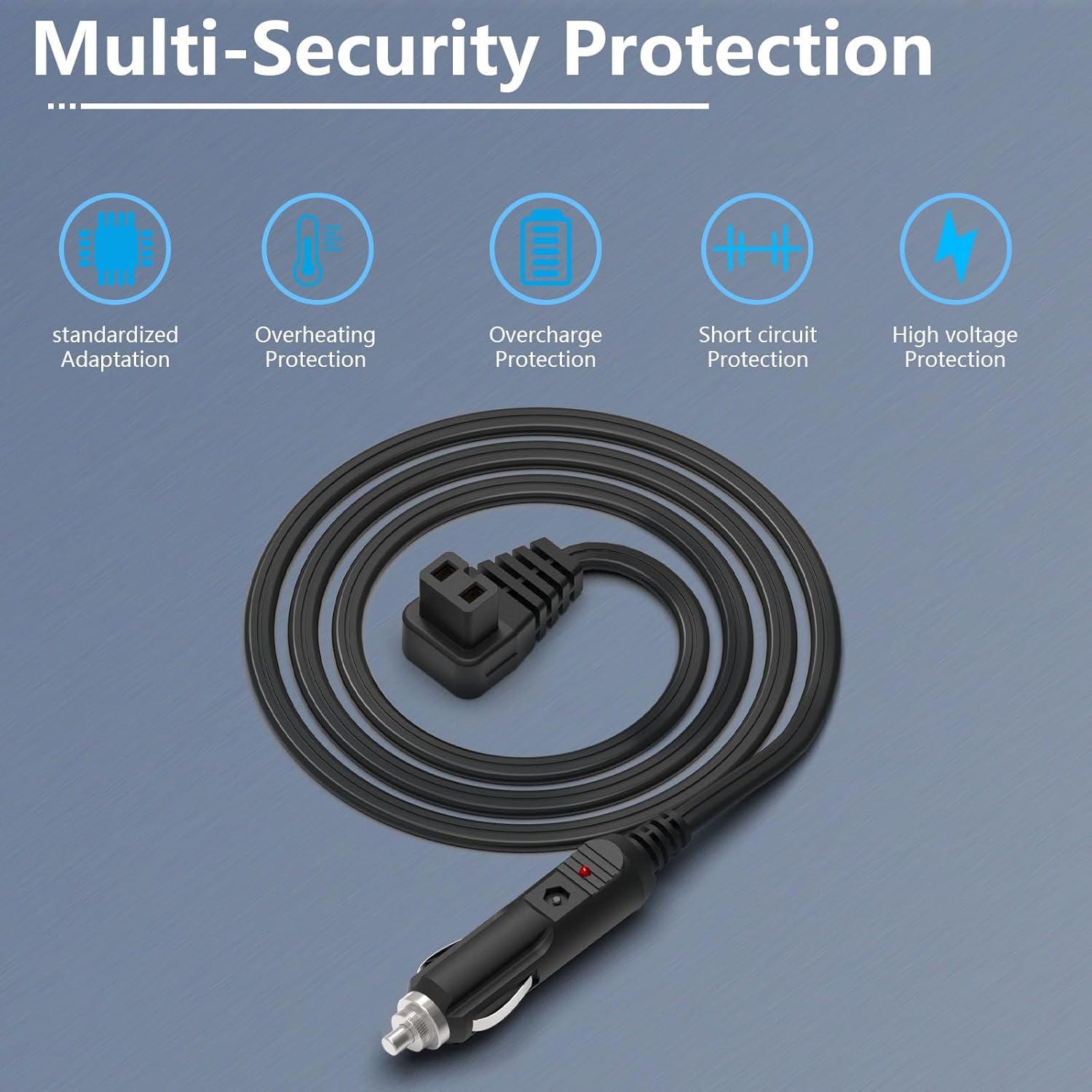 Cable de alimentación 12V para refrigerador portátil Hafiuege