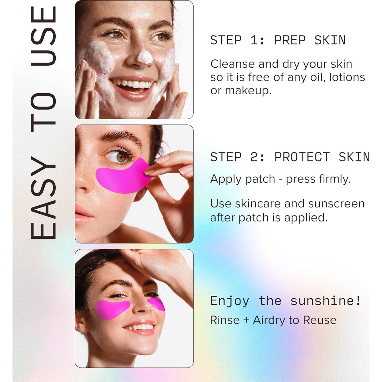 Parche Solar Reutilizable Do Good Be Good Rosa UV 50 - 4 Pares