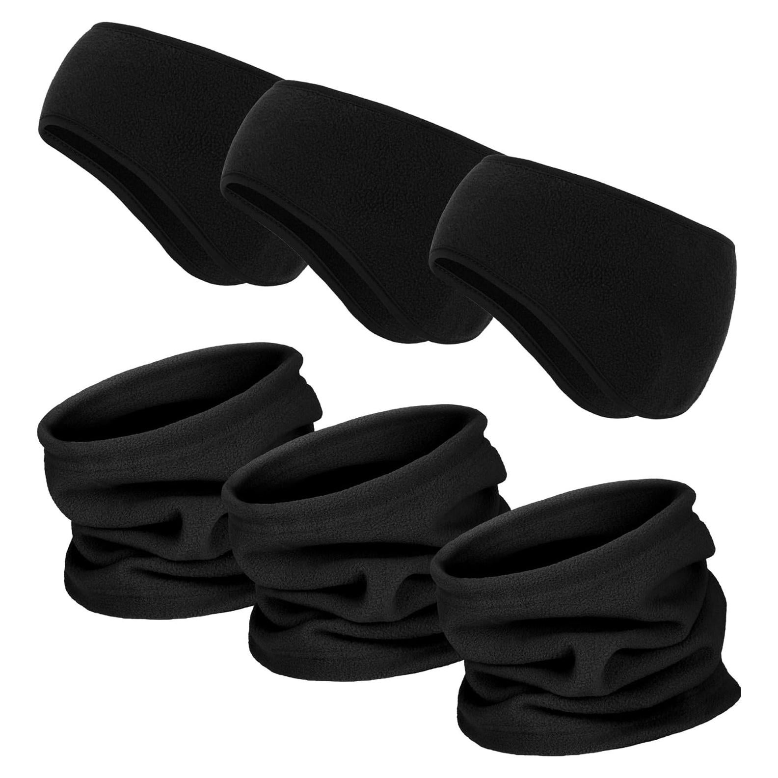 BBTO Juego de 6 Piezas Calentadores de Cuello y Diademas de Forro Polar