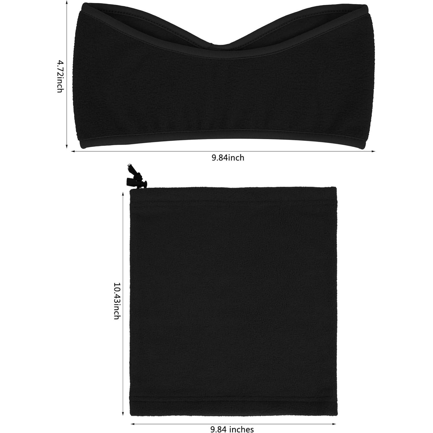 BBTO Juego de 6 Piezas Calentadores de Cuello y Diademas de Forro Polar