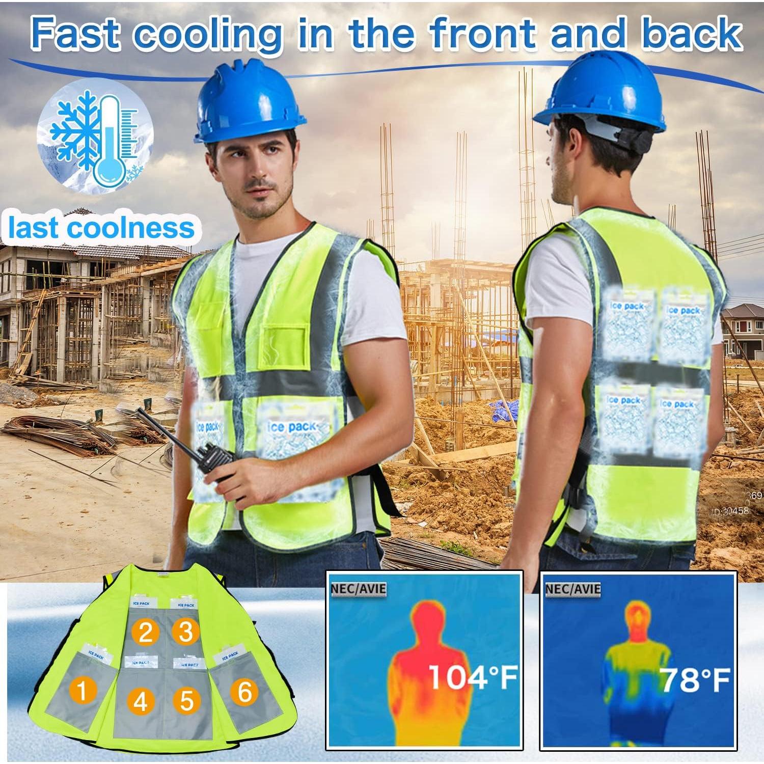 Chaleco Refrigerante PANGTIKU con 20 Paquetes de Hielo