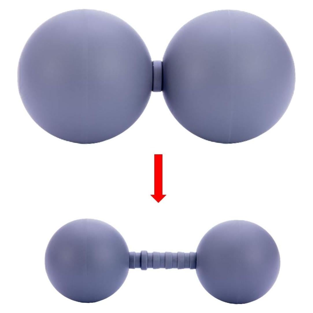 Rodillo de Masaje Ajustable ALLPLAY Doble Bola Acupresión 12.7cm