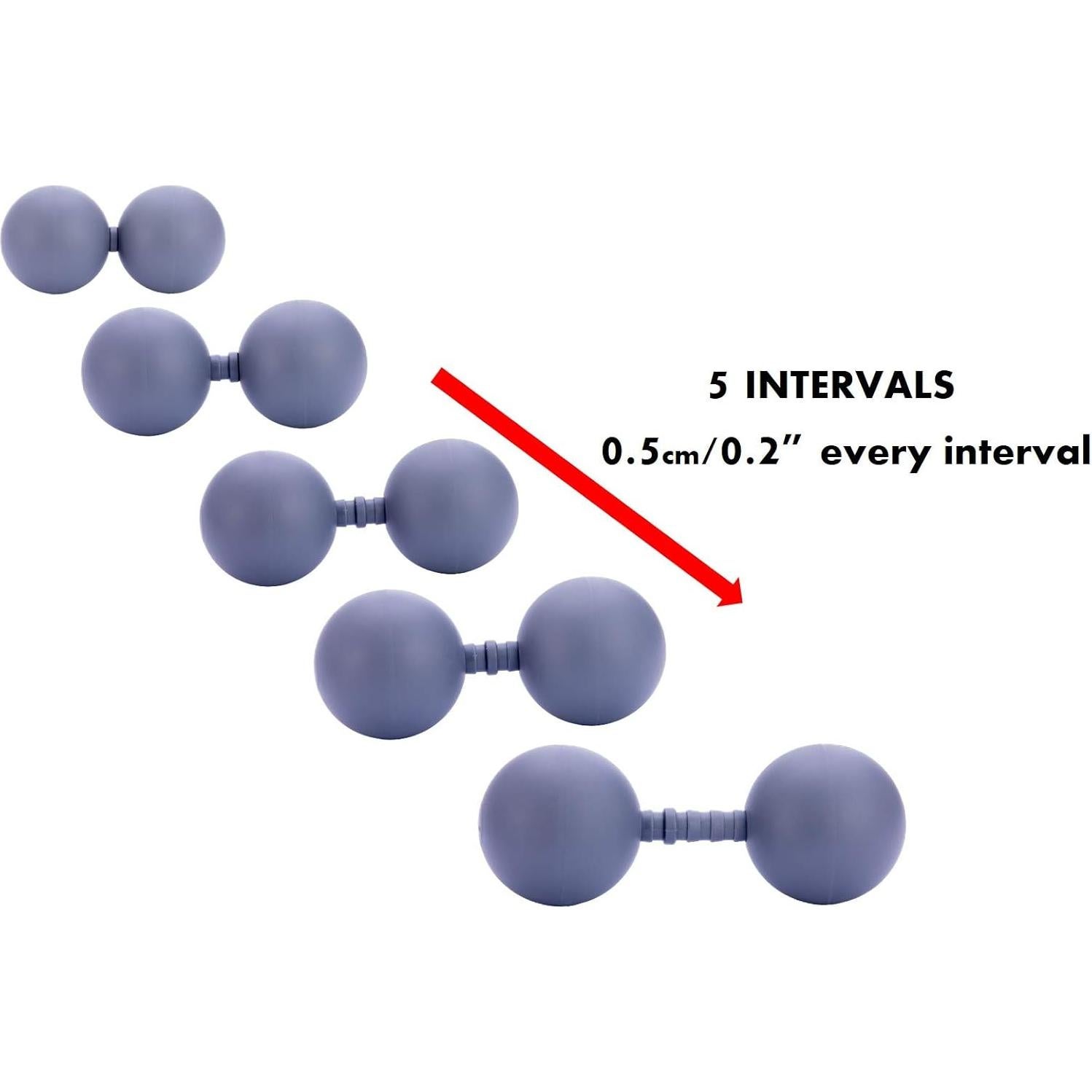 Rodillo de Masaje Ajustable ALLPLAY Doble Bola Acupresión 12.7cm