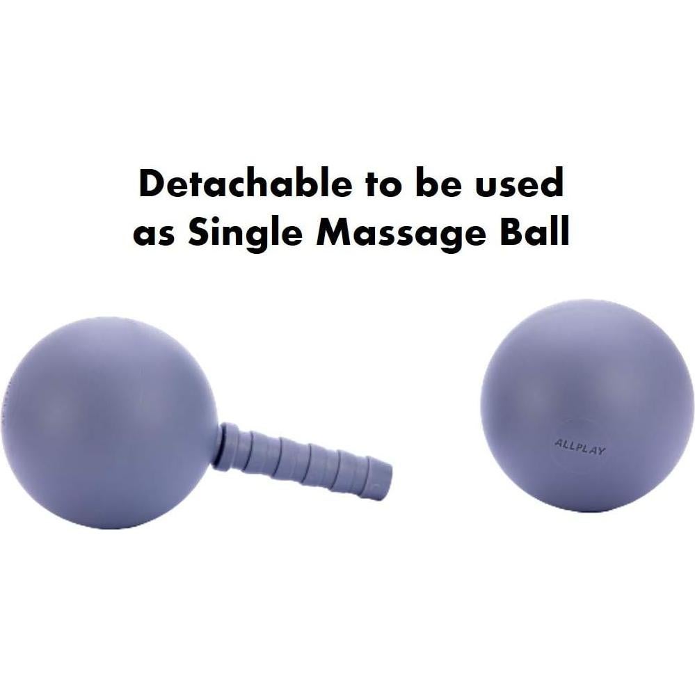 Rodillo de Masaje Ajustable ALLPLAY Doble Bola Acupresión 12.7cm
