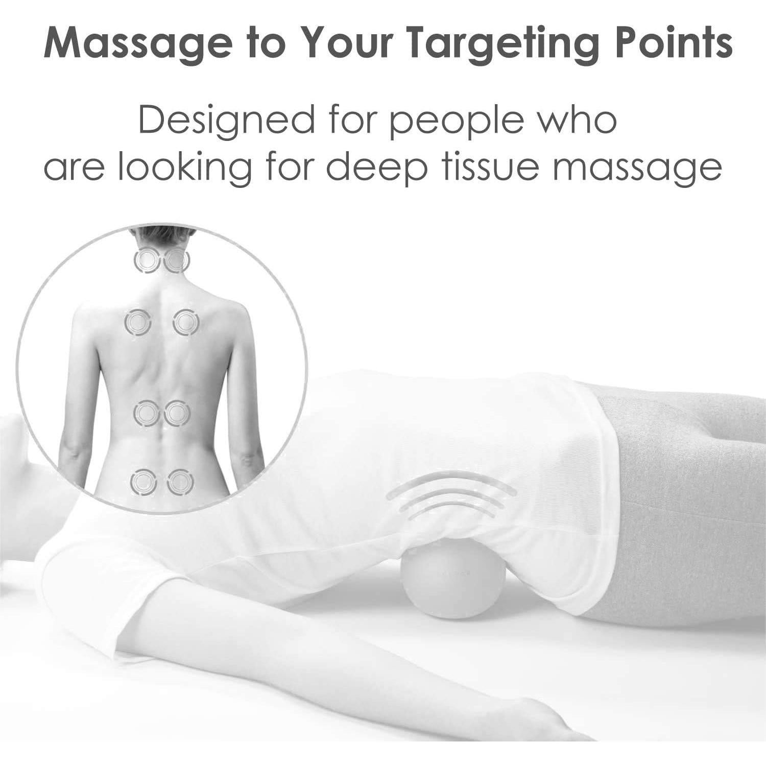 Rodillo de Masaje Ajustable ALLPLAY Doble Bola Acupresión 12.7cm