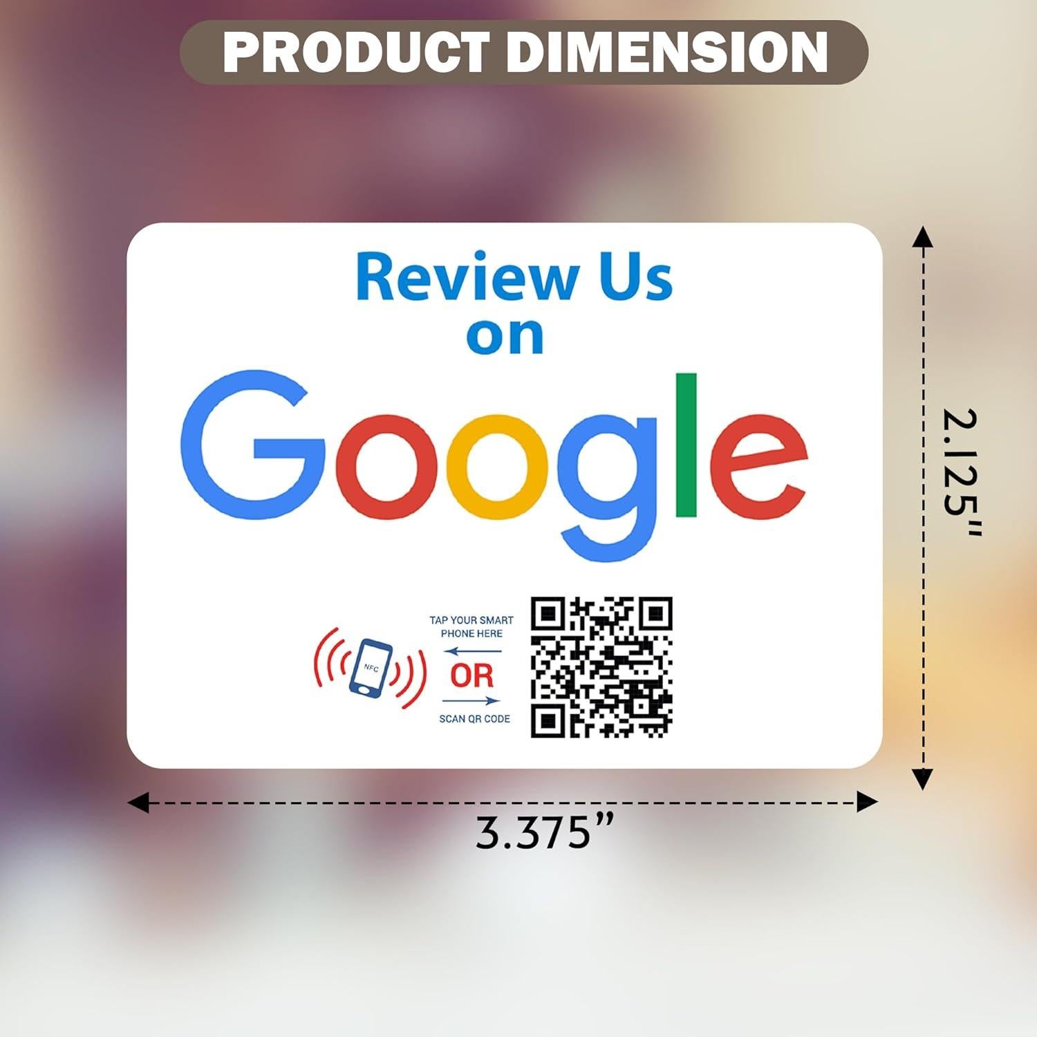 Tarjetas de Reseñas Google ScanAndBuyWall - Paquete de 4