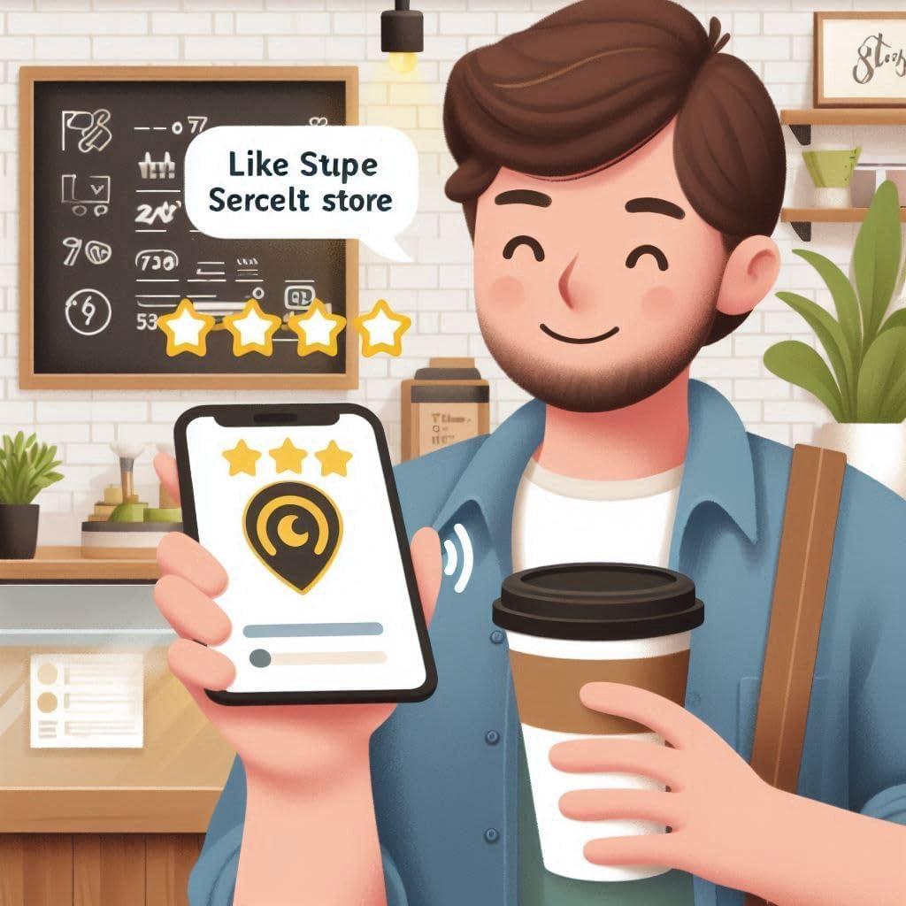 Tarjetas de Reseñas Google ScanAndBuyWall - Paquete de 4