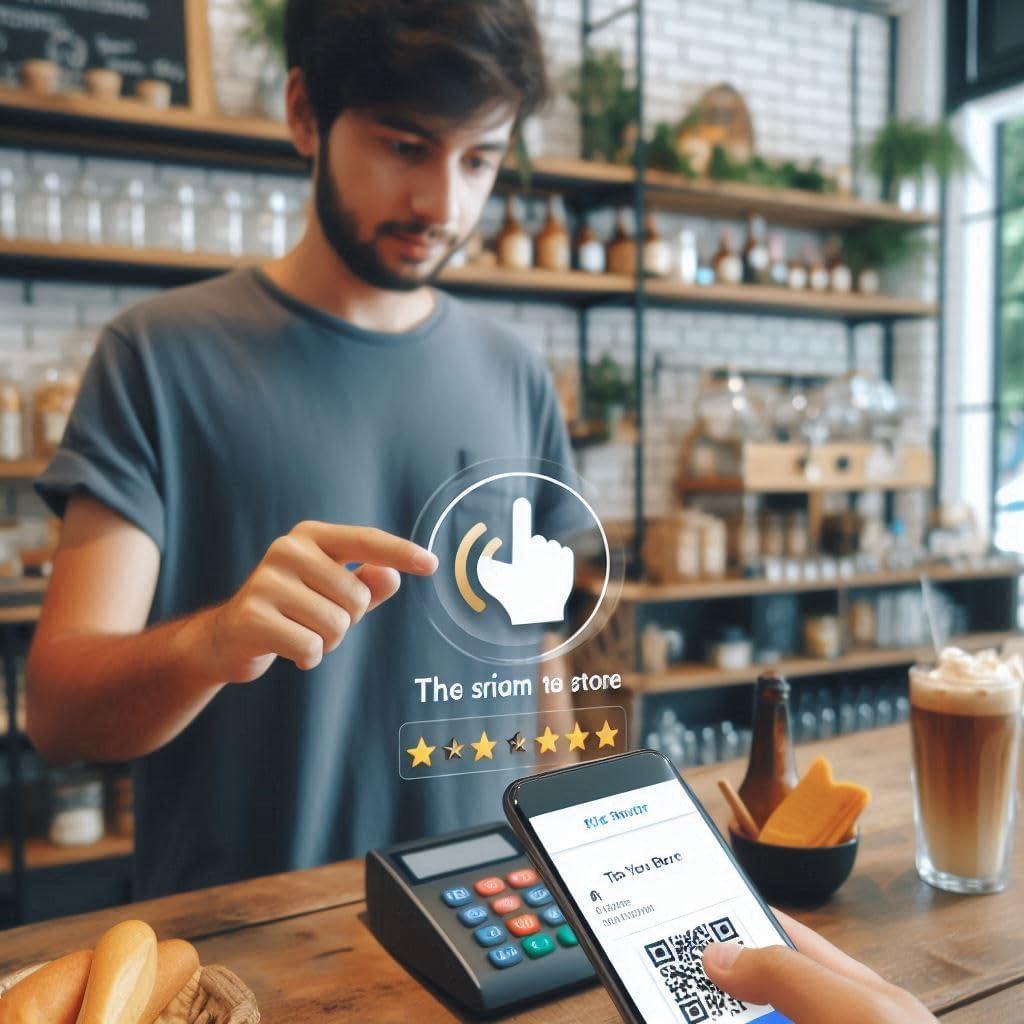 Tarjetas de Reseñas Google ScanAndBuyWall - Paquete de 4