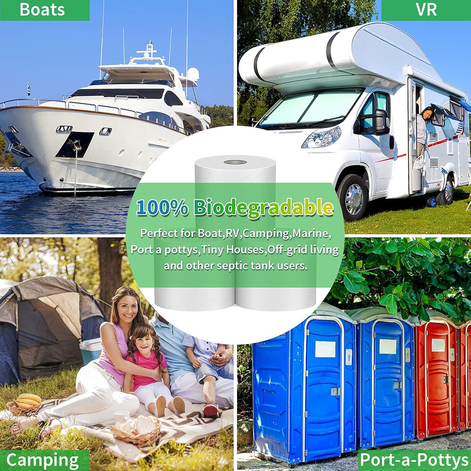 Papel Higiénico Biodegradable Grentay 9 Rollos 500 Hojas 3 Capas