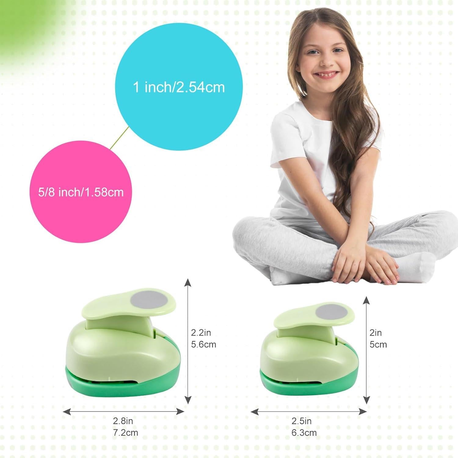 Perforadora Circular UCEC 2 Piezas 1.6 y 2.5 cm para Manualidades