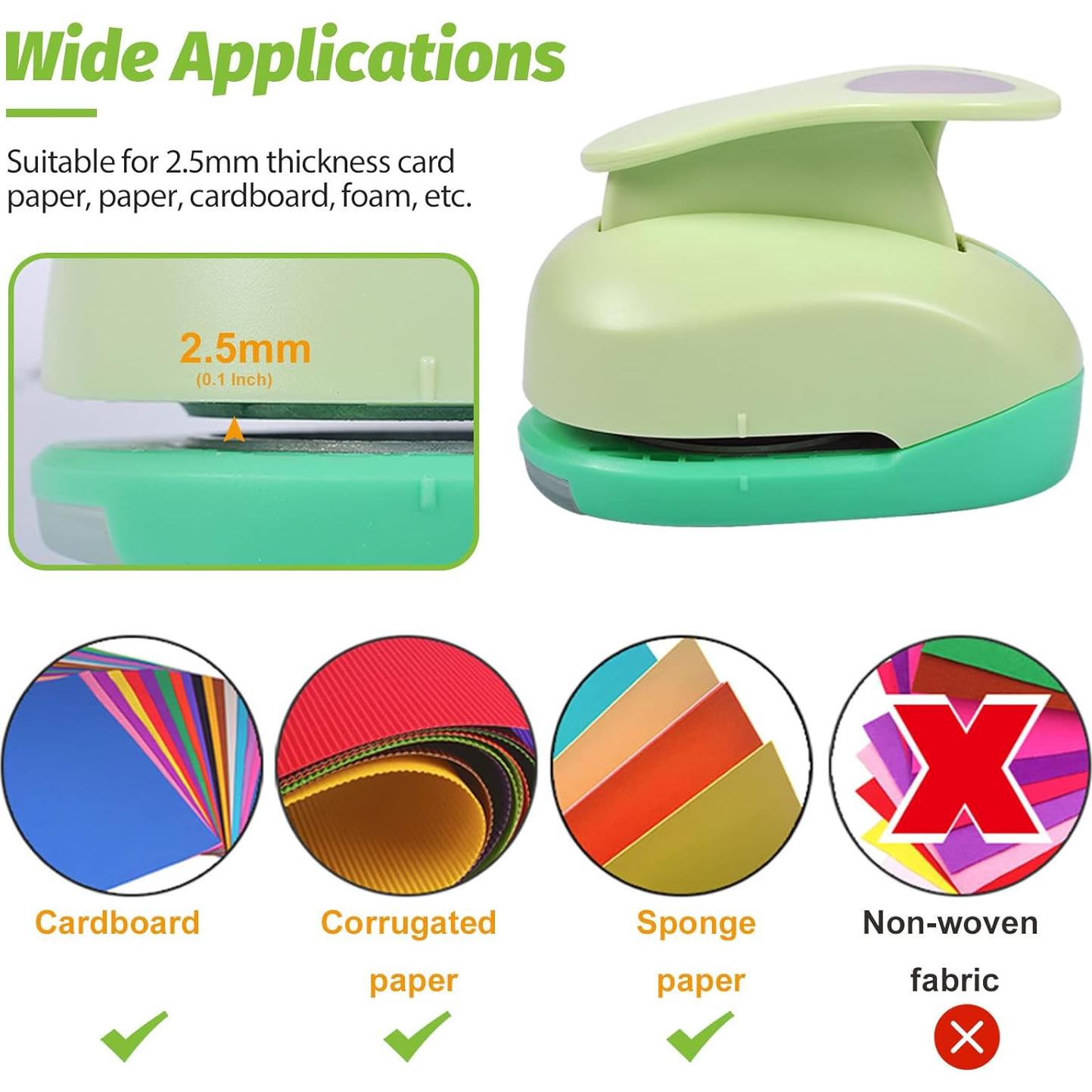 Perforadora Circular UCEC 2 Piezas 1.6 y 2.5 cm para Manualidades