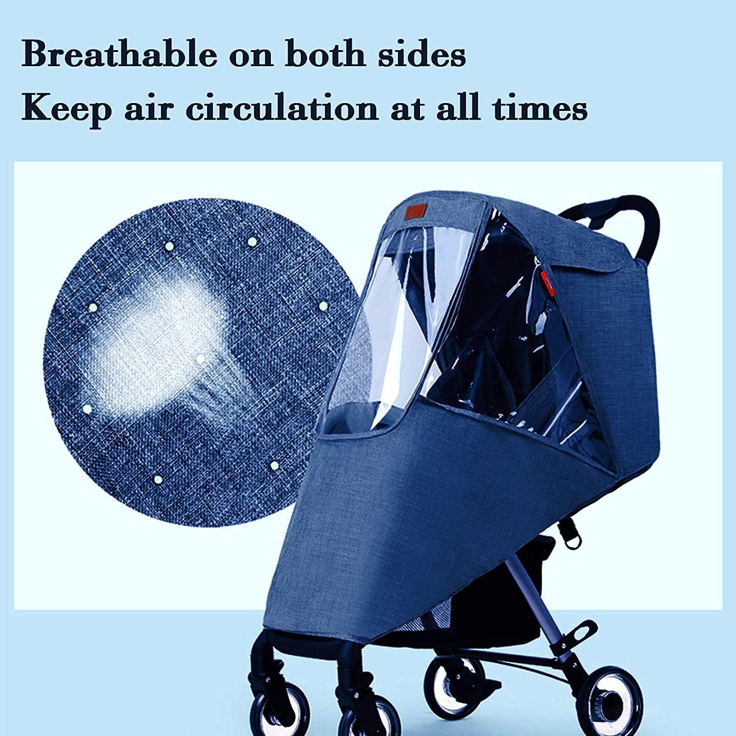 Cubierta de Lluvia Universal para Cochecito YU-YI Azul Impermeable
